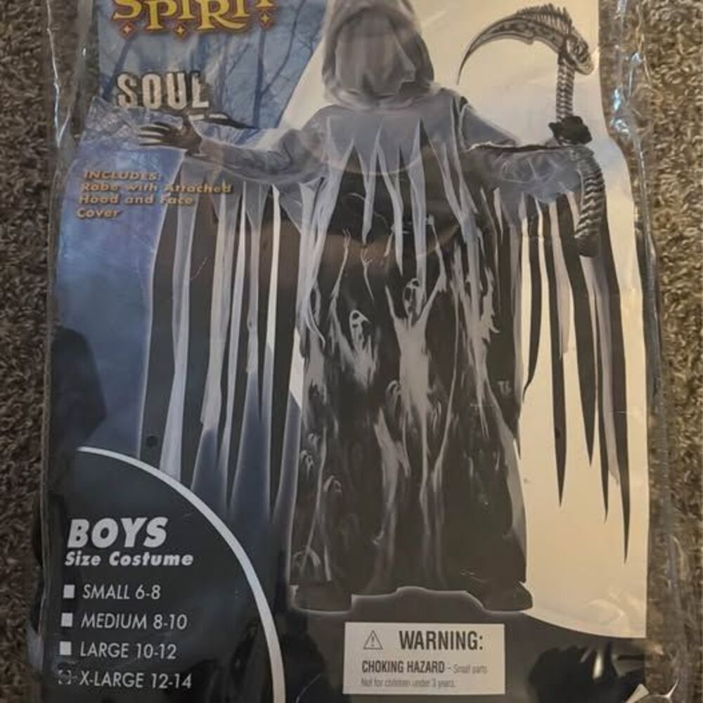 Soul Taker Grim Reaper Halloween Costume boys size XL 12 - 14
